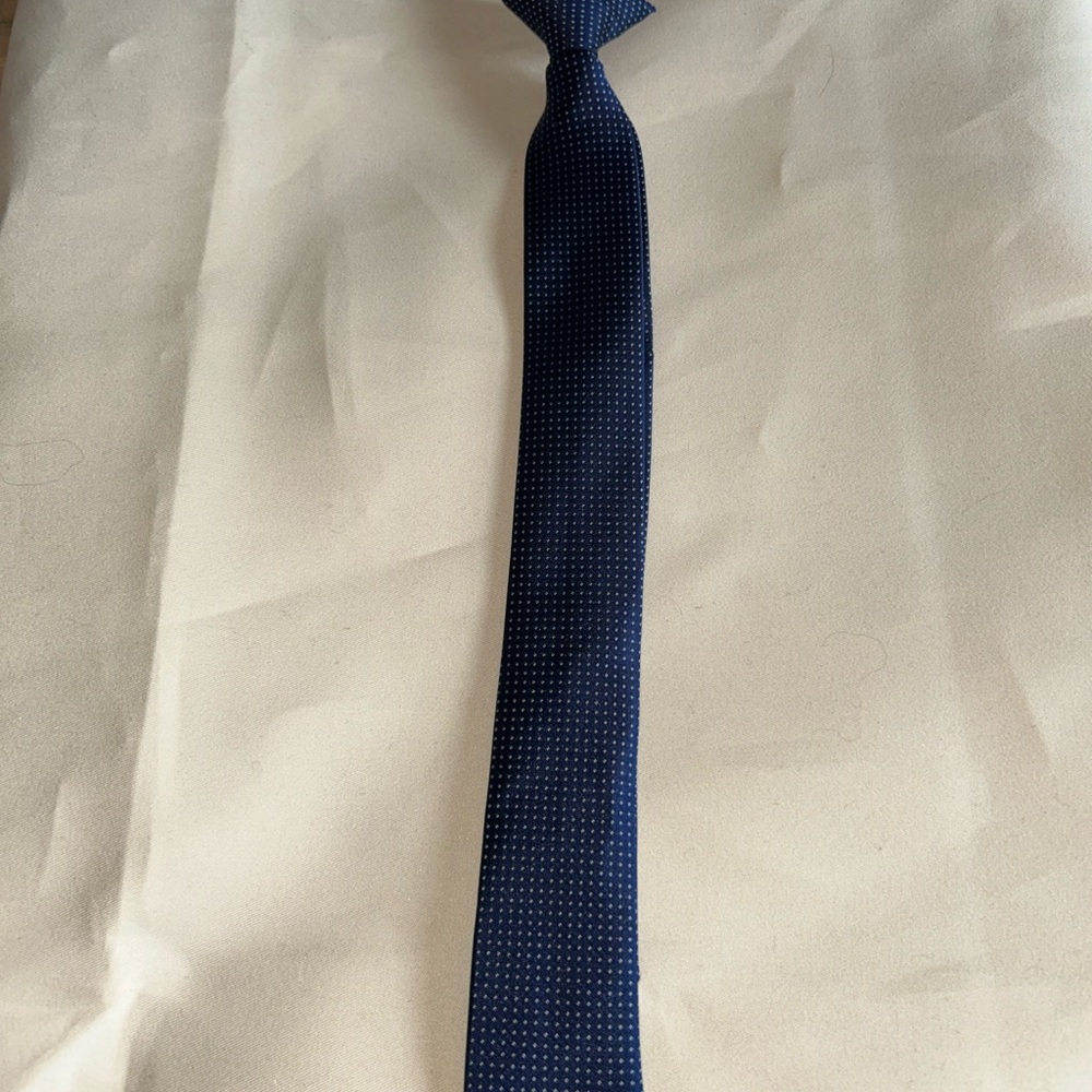 Kids Elegant Navy Blue Tie